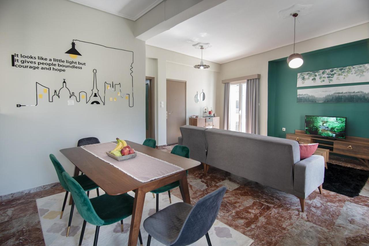 Emerald 110M2 Entire Floor Apt Steps To City'S Heart Kalamata Eksteriør billede